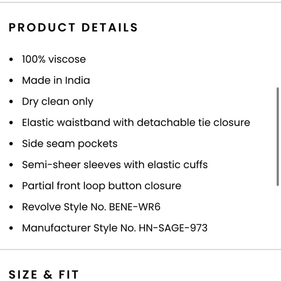 Hemant & Nandita Pink sage Romper XS from Revolve EUC - Picture 8 of 9